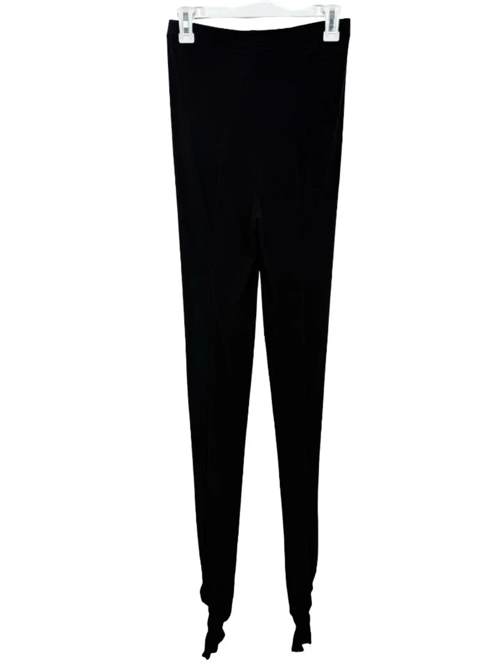 Abi Ferrin Ruched Leggings Womens Large Black High Waist Stretch Elastic